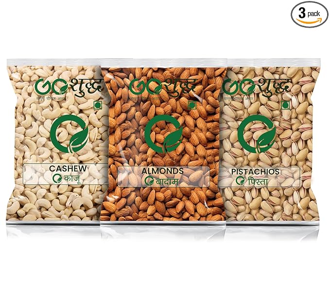 3kg Goshudh Badam 1Kg, Kaju 1Kg, Pista 1Kg Combo Pack 3000g